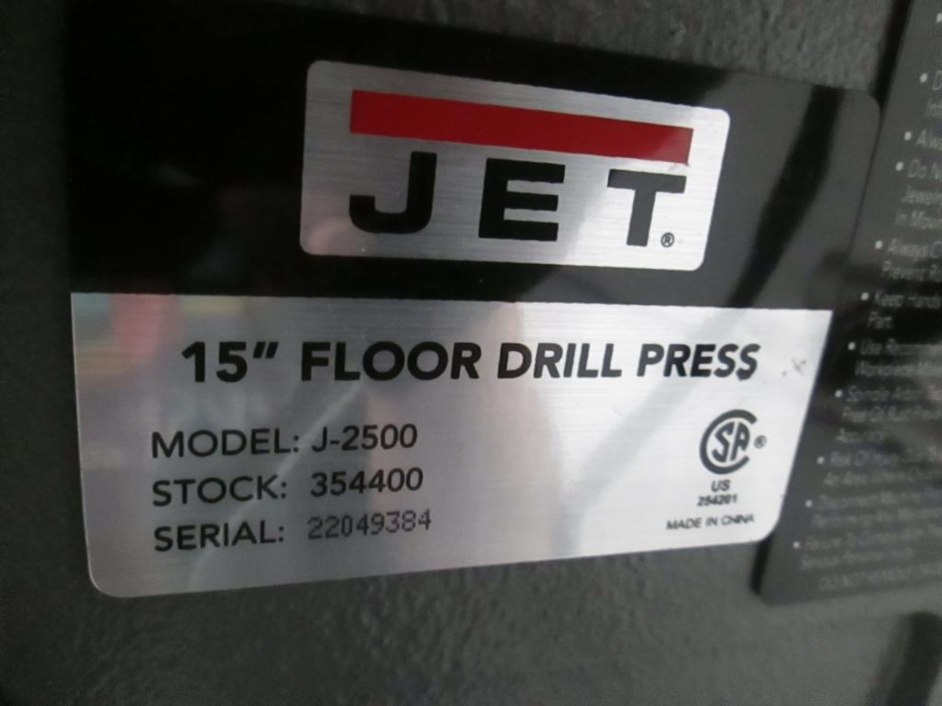 JET Drill Press - Image 7 of 8