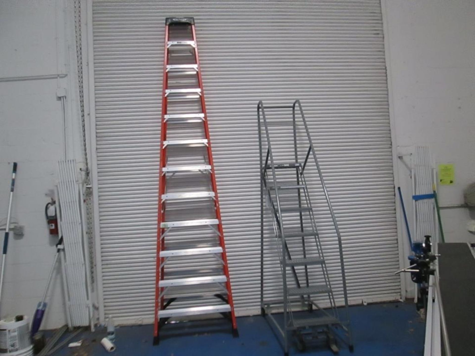 Werner 12ft A-frame Ladder with Rolling Staircase