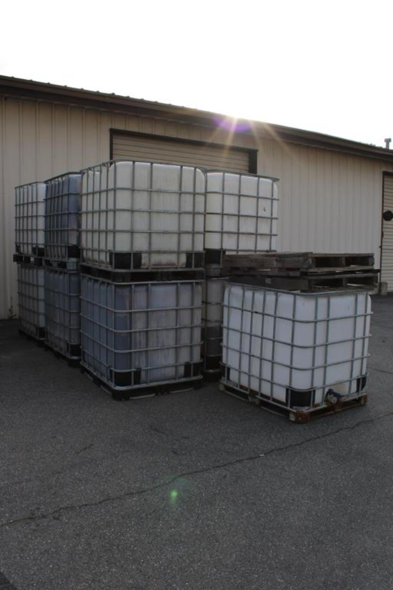 Uline Cube Storage Totes With Cage and Skid - Image 5 of 5