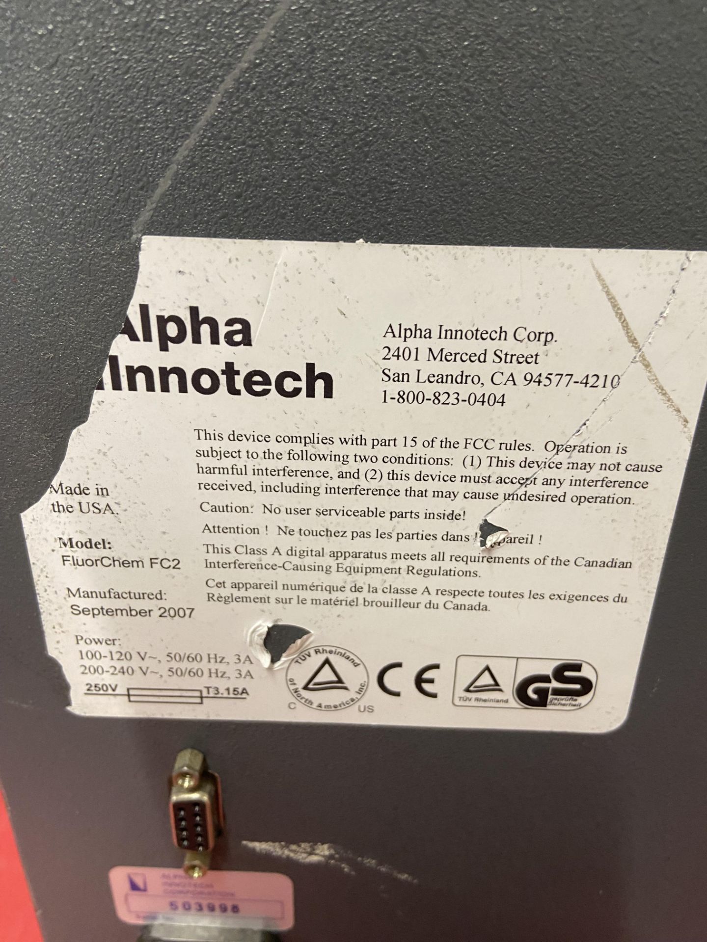 Alpha Innotech Imaging System - Image 5 of 5