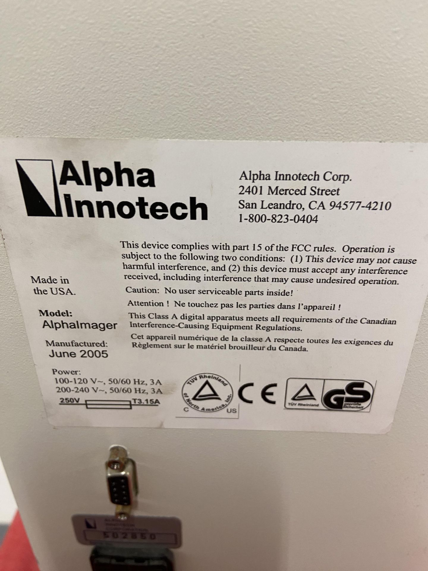 Alpha Innotech Imaging System - Image 5 of 5