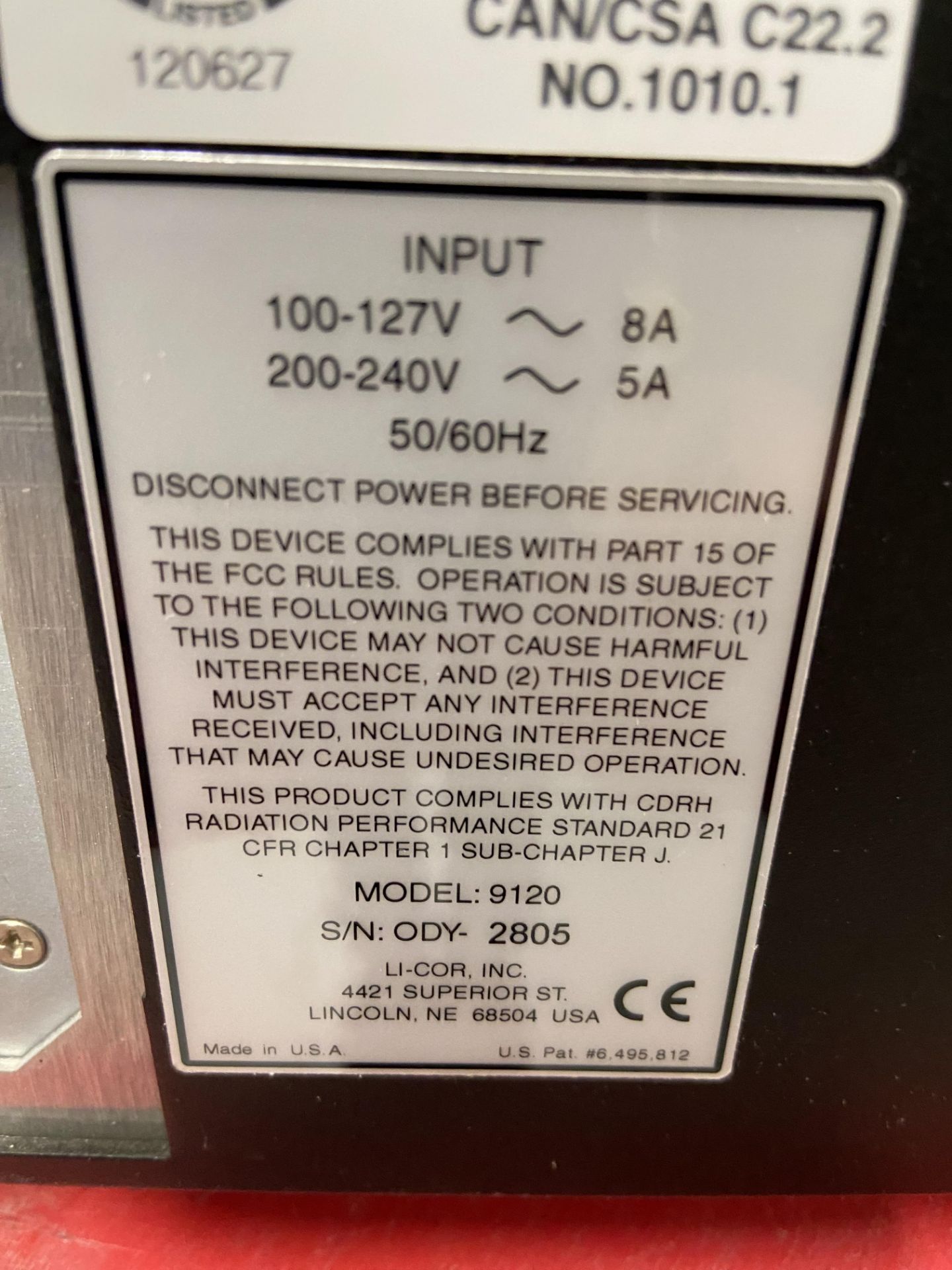 Li-Cor Biosciences Imaging System:Infrared - Image 4 of 4