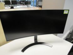 Curved Monitor with Stand
