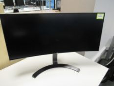 Curved Monitor with Stand