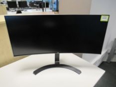 Curved Monitor with Stand