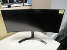 Curved Monitor with Stand