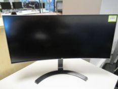 Curved Monitor with Stand