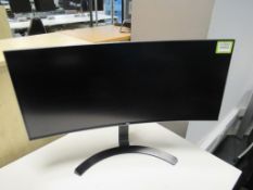 Curved Monitor with Stand