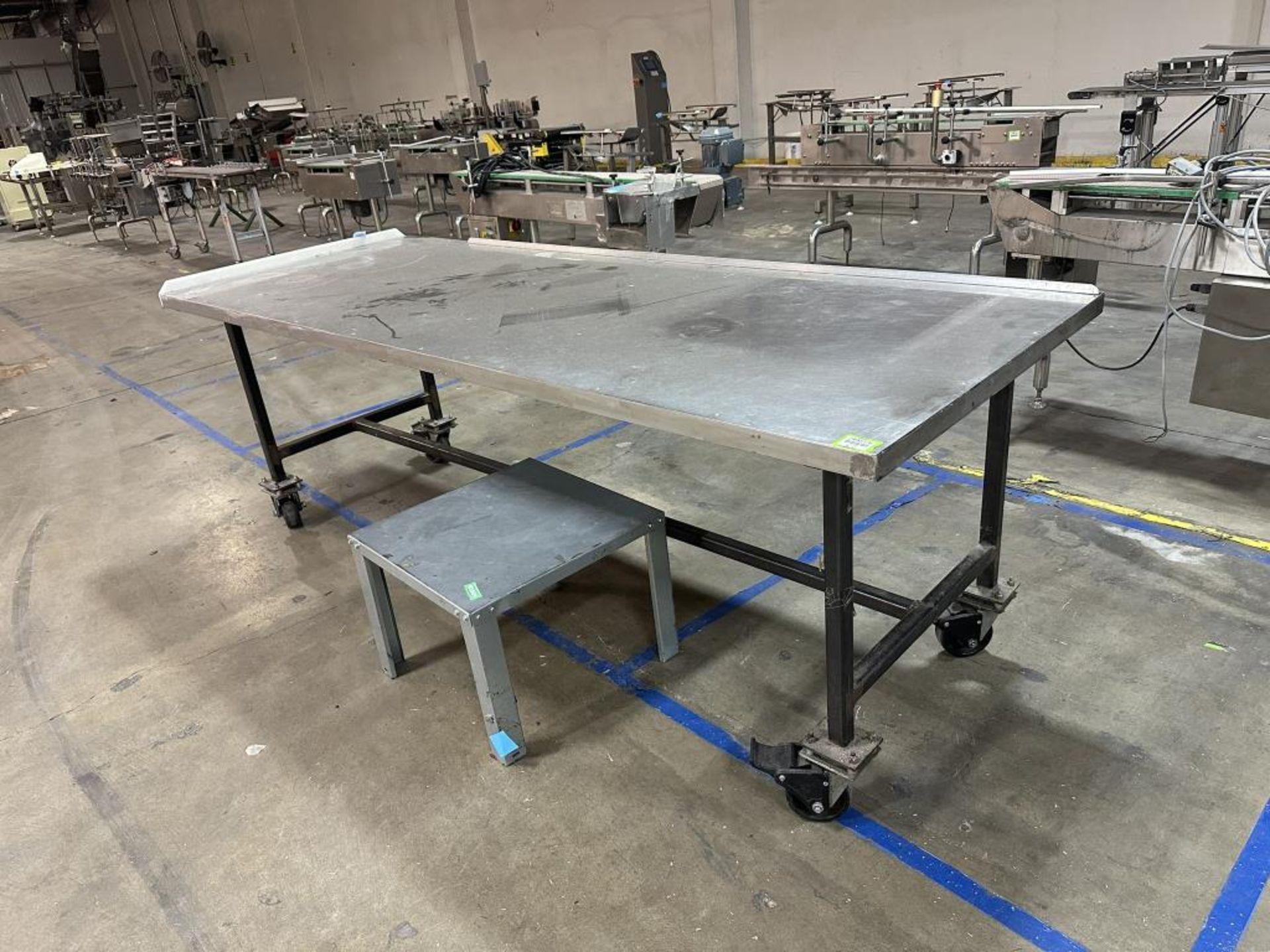 Rolling Stainless Steel Table