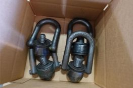 (4) Assorted Swivel Eye Bolts