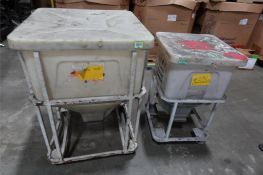 (2) Rollaround Material Handling Bins