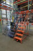 (3) Rolling Stepladders