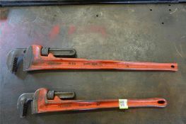 (2) Heavy Duty Pipe Wrenches