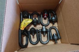 (8) Assorted Swivel Eye Bolts