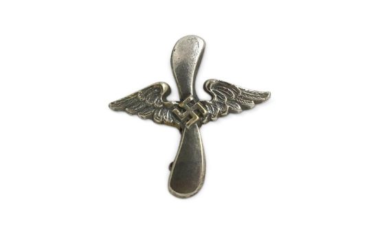 GERMAN WWII WHITE METAL BADGE - Image 1 of 2