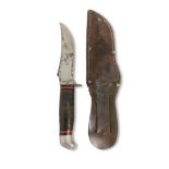 MIDCENTURY AMERICAN FIXED BLADE HUNTING KNIFE