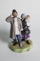 GARDNER’S PORCELAIN SCULPTURAL GROUP ‘A WIFE BRINGING HOME HER DRUNK HUSBAND’ Moscow, The Gardner po