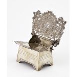 RUSSIAN SILVER SALT CHAIR Russia, Moscow, assay master’s mark of Anatoly Apollonovich Artsybashev, f