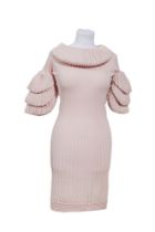 CHANEL BY KARL LAGERFELD SPRING 2009 Pink shift mini dress