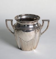 ART DECO WMF SILVER PLATED TWO-HANDLED VASE