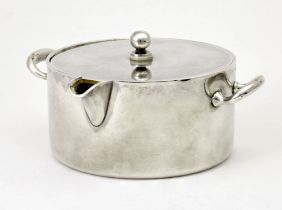 LARGE SILVER SAUCE POT WITH LID FOR HOT SAUCES Russia, St. Petersburg, maker’s mark presumable Semen