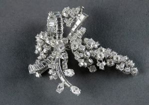 DIAMOND TREMBLEUSE BROOCH