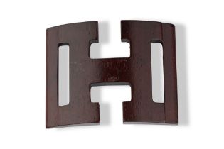 HERMÈS Wood buckle for the scarf