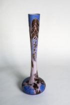 IN THE MANNER OF MULLER FRÈRES (ACTIVE FROM 1895 TO 1933) Art Nouveau style soliflore vase