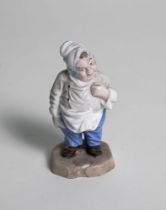 GARDNER’S PORCELAIN SCULPTURE ‘LITTLE COOK’ Moscow, The Gardner porcelain factory, circa 1870-1890
