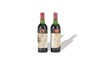 CHÂTEAU MOUTON ROTHSCHILD, PAUILLAC - 1972, 2 BOTTLES