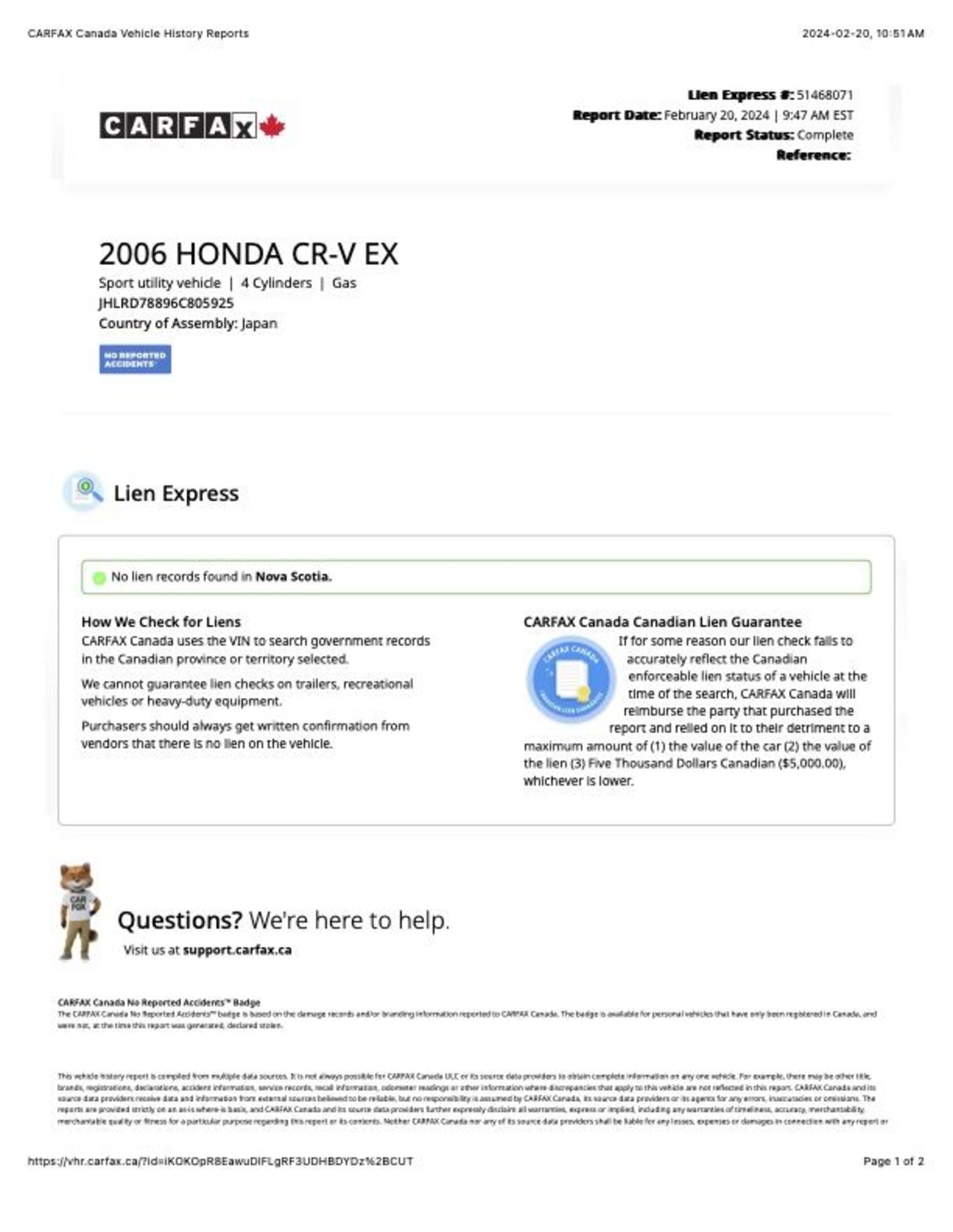 2006 Honda CR-V EX - Image 9 of 13