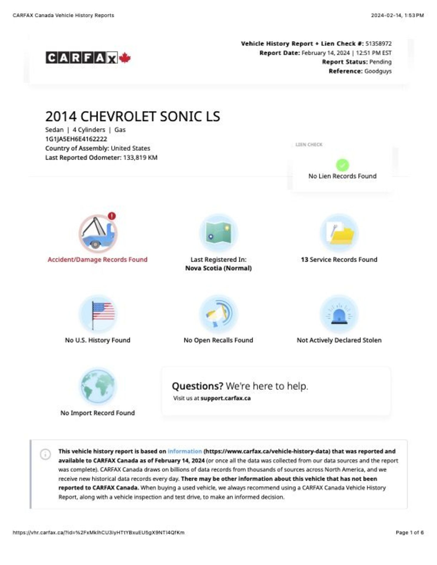 2014 Chevrolet Sonic LS - Image 9 of 14