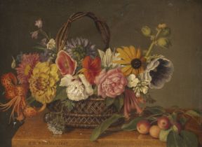 BLUMEN IN KORB (1862)