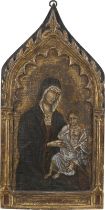 THRONENDE MADONNA MIT DEM KIND