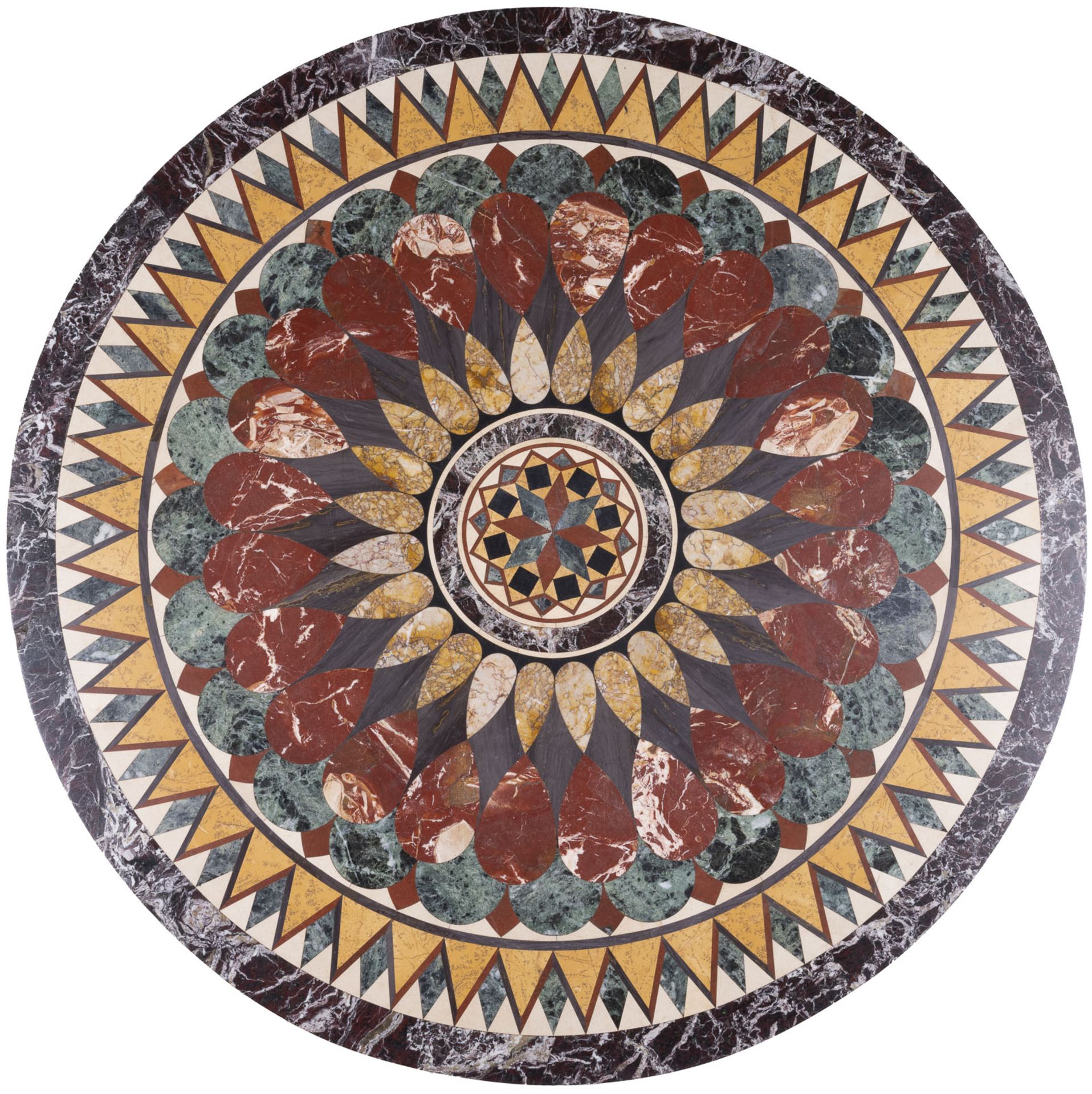 GROSSE PIETRA-DURA-TISCHPLATTE - Image 2 of 2