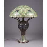 LOUIS COMFORT TIFFANY TISCHLAMPE 'ZODIAC AND TURTLE-BACK'