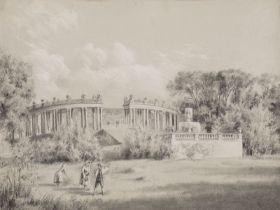 KOLONNADEN IM SCHLOSSPARK VON SANSSOUCI, 1851