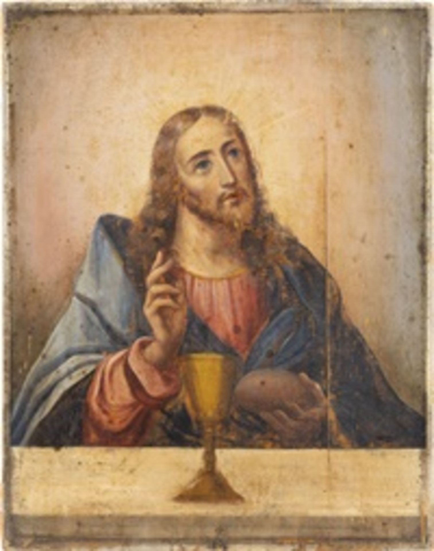 IKONE MIT CHRISTUS UND DER EUCHARISTIE  - Bild 2 aus 3