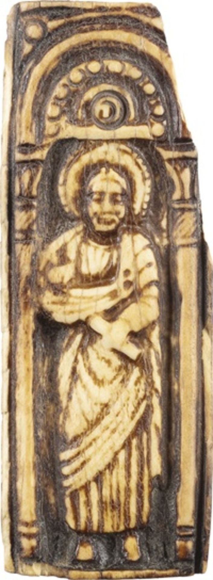 BYZANTINISCHES RELIEF MIT EINEM APOSTEL  - Bild 2 aus 3