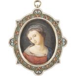 IMPERIALES HOCHZEITSGESCHENK AN PRINZESSIN MARIA WLADIMIROWNA LEWASCHKOWA: BEDEUTENDER CLOISONNÉ-EMA