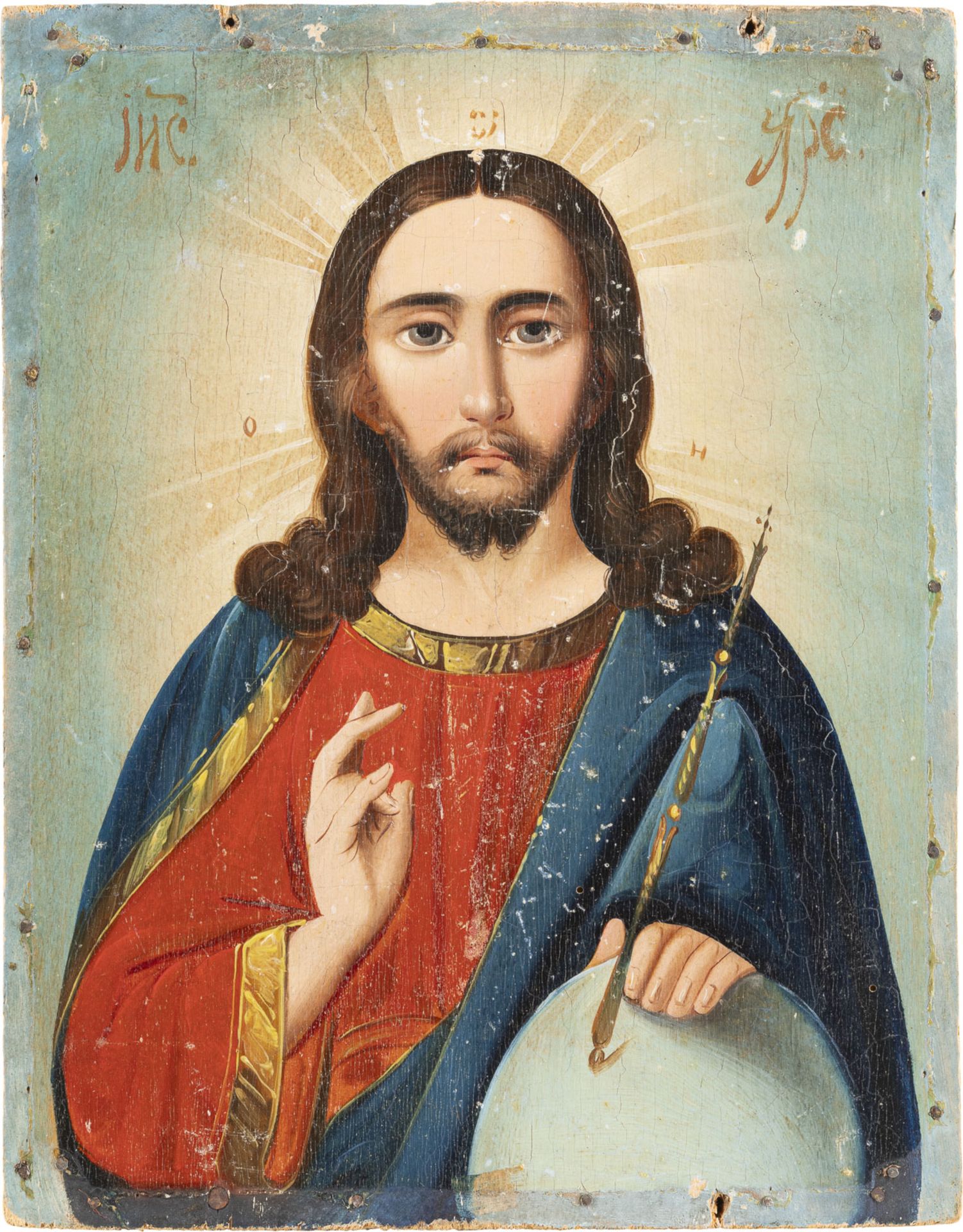 ZWEI KLEINE IKONEN MIT CHRISTUS PANTOKRATOR  - Bild 4 aus 5