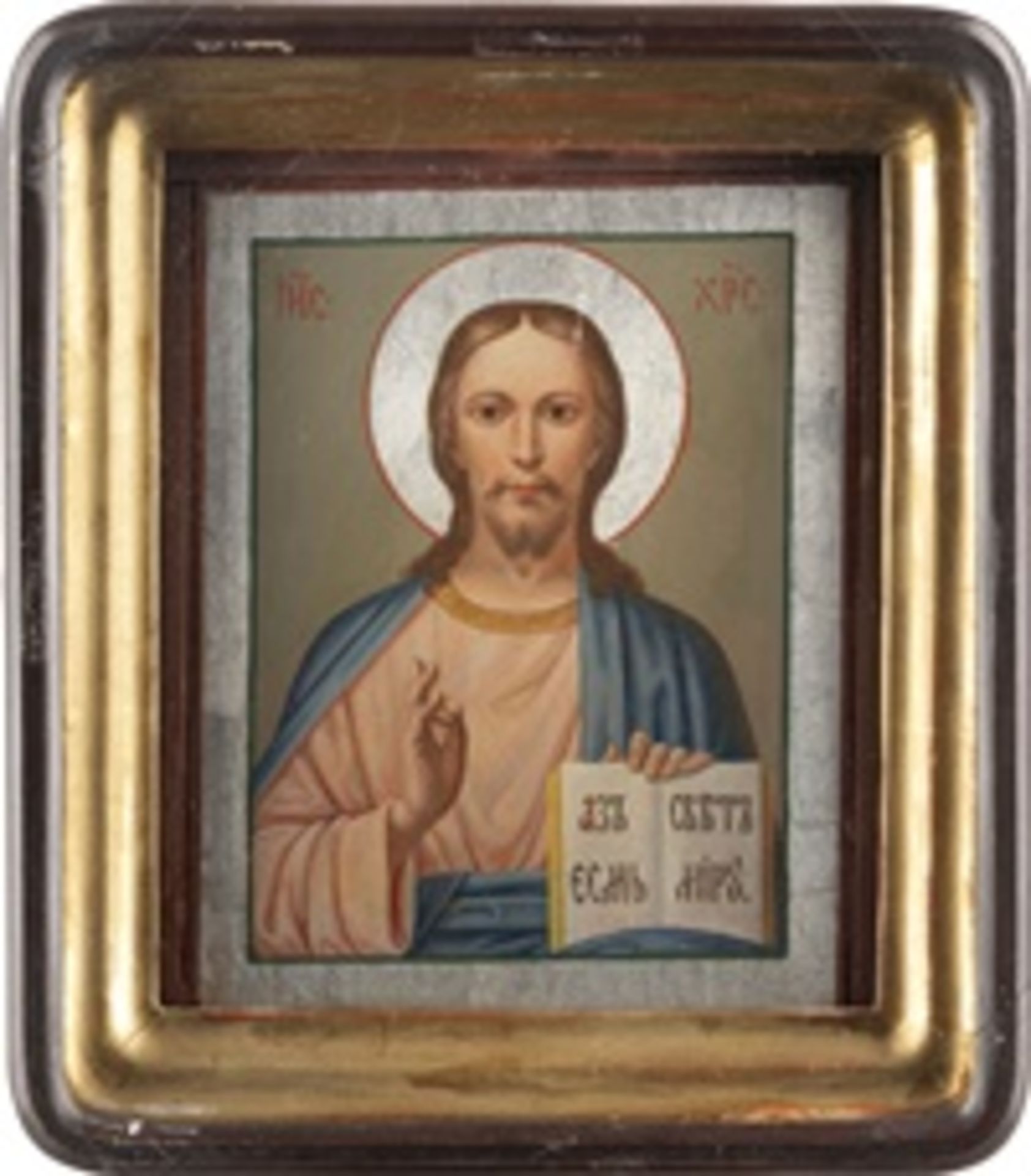 IKONE MIT CHRISTUS PANTOKRATOR IM KIOT - Image 2 of 3