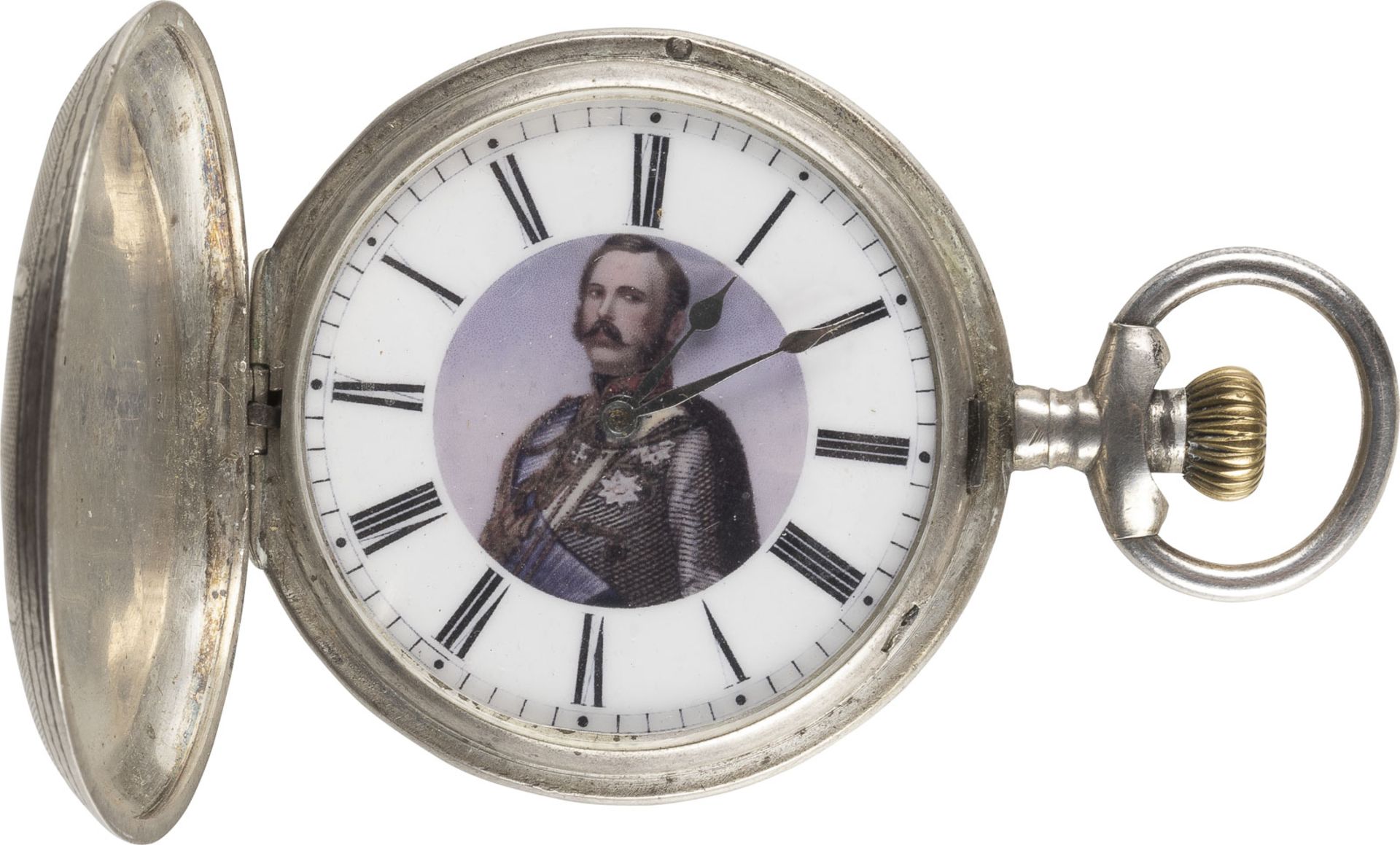 TASCHENUHR MIT DEM PORTRÄT DES ZAREN ALEXANDER II.