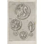 16 Siegel-Kupferstiche aus 'Sceaux et monnoies des Comtes et Ducs de Luxembourg et des Comtes de Chi