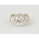 RING - BRILLANT CA. 6.80 CT.