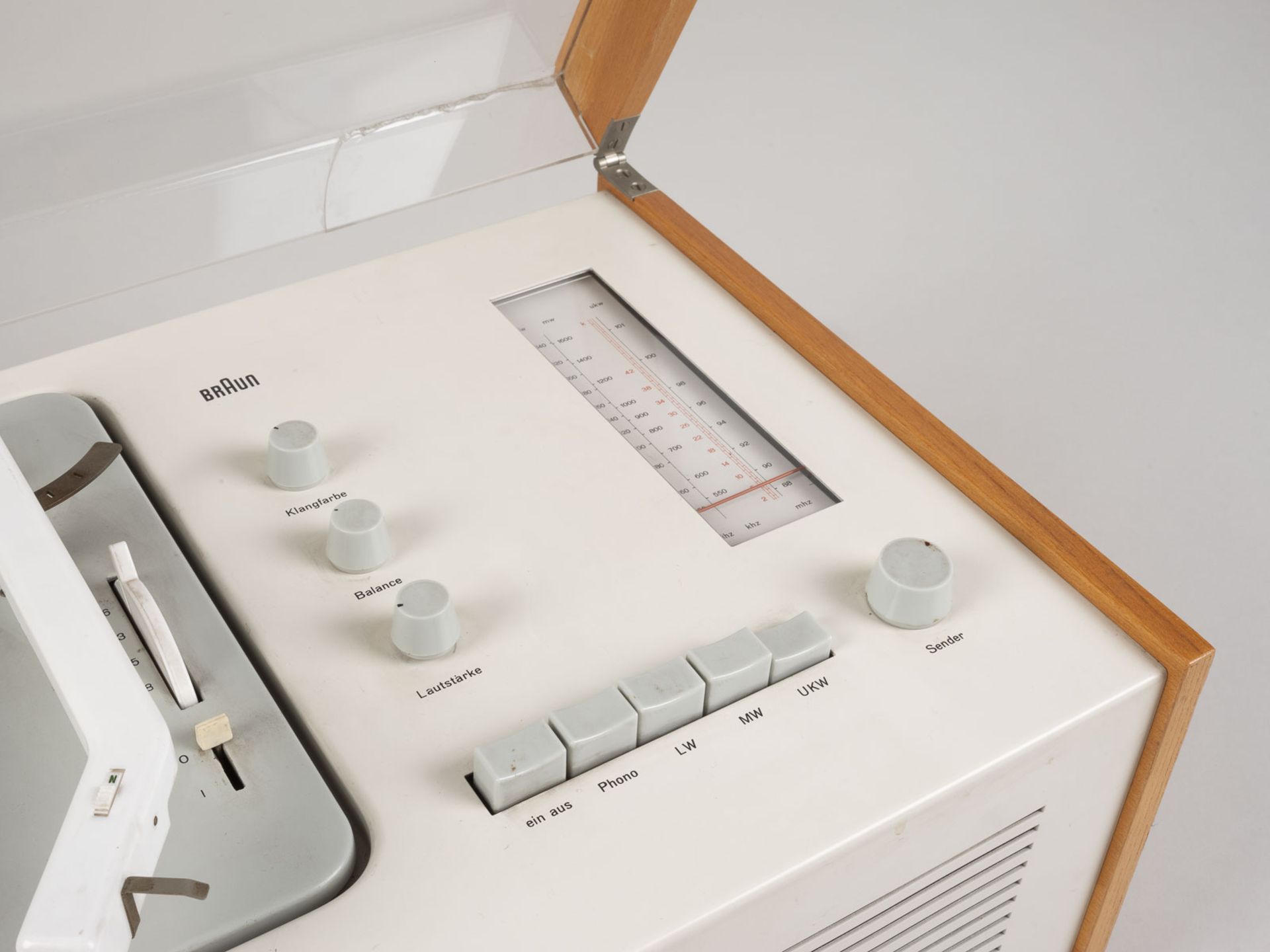 HANS GUGELOT & DIETER RAMS RADIO PHONO KOMBINATION PHONOSUPER MODELL 'SK 61 / SCHNEEWITTCHENSARG' - Bild 4 aus 5