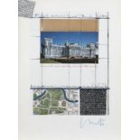 CHRISTO & JEANNE-CLAUDE 'WRAPPED REICHSTAG, PROJECT FOR BERLIN' (1994) MIT STOFFPROBE