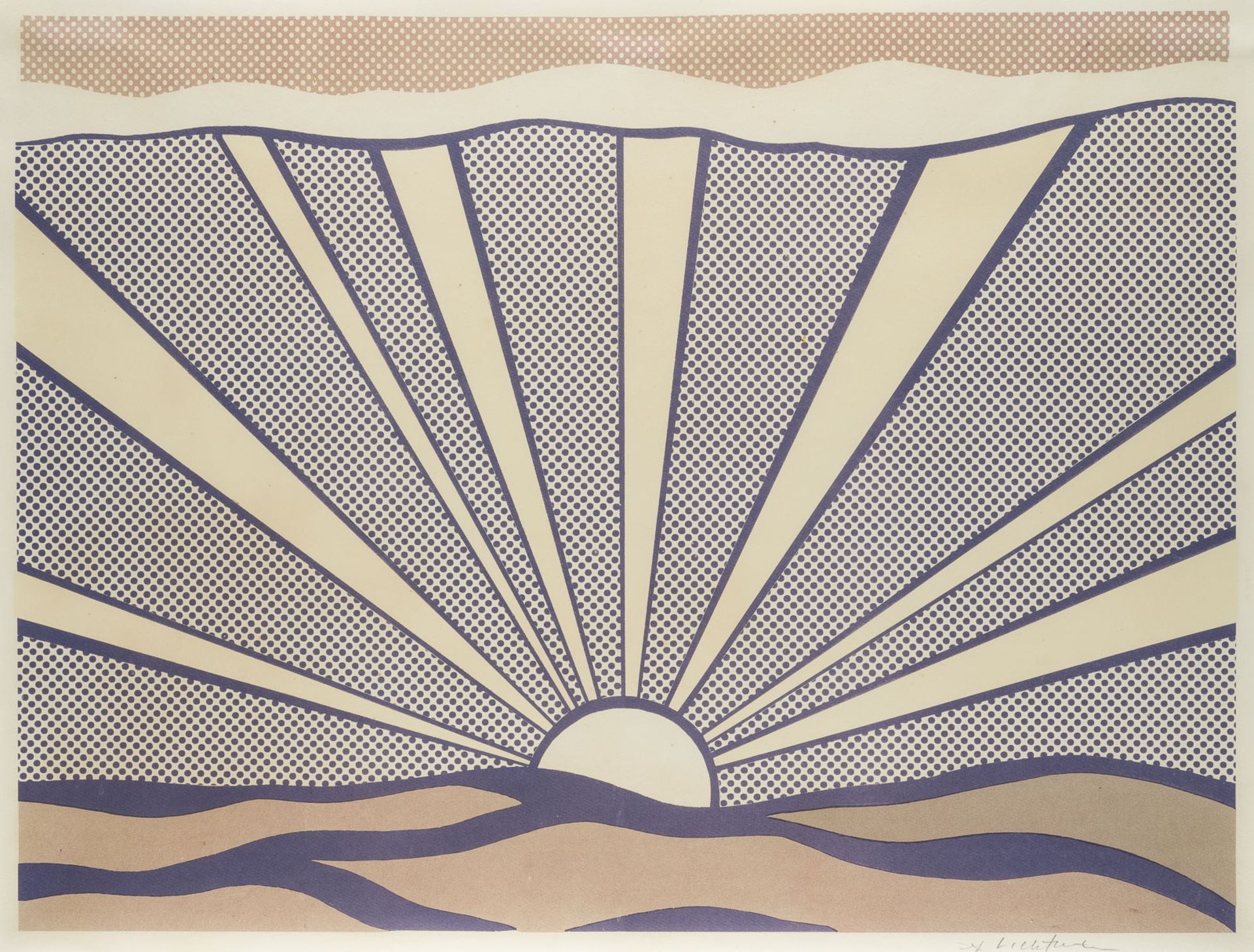 ROY LICHTENSTEIN 'SUNRISE' (1965)