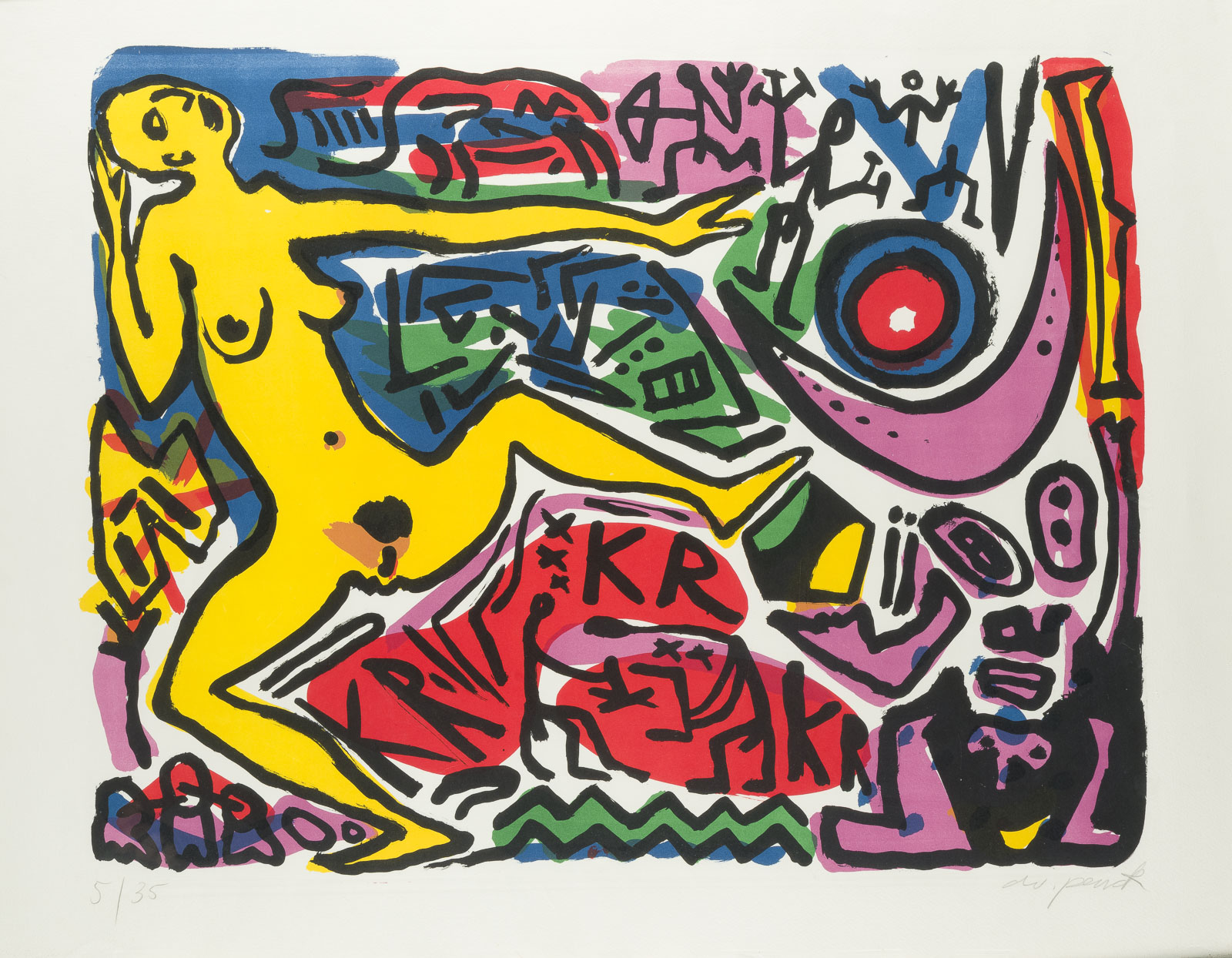 A.R. PENCK 'O.A.T.Mi' (1986)