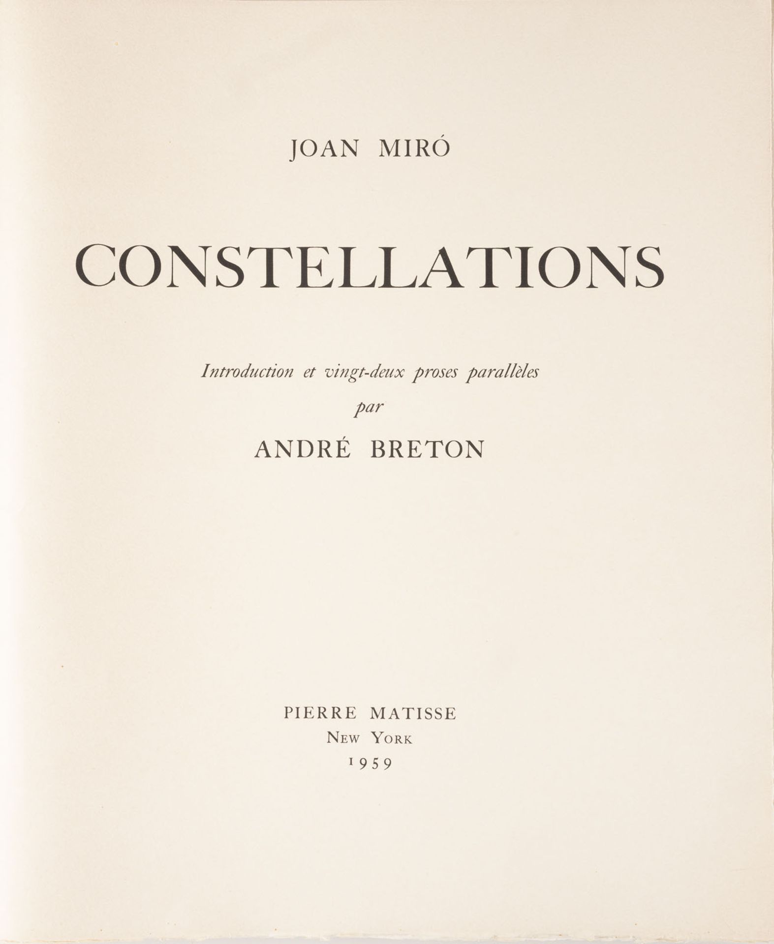 JOAN MIRO ZWEI BLÄTTER AUS 'CONSTELLATION' (1959) - Bild 2 aus 6